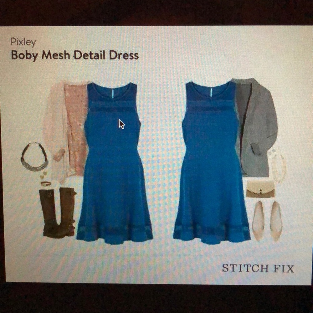 Stitch Fix Pixley Boby Mesh Detail Dress - Picture 2 of 5